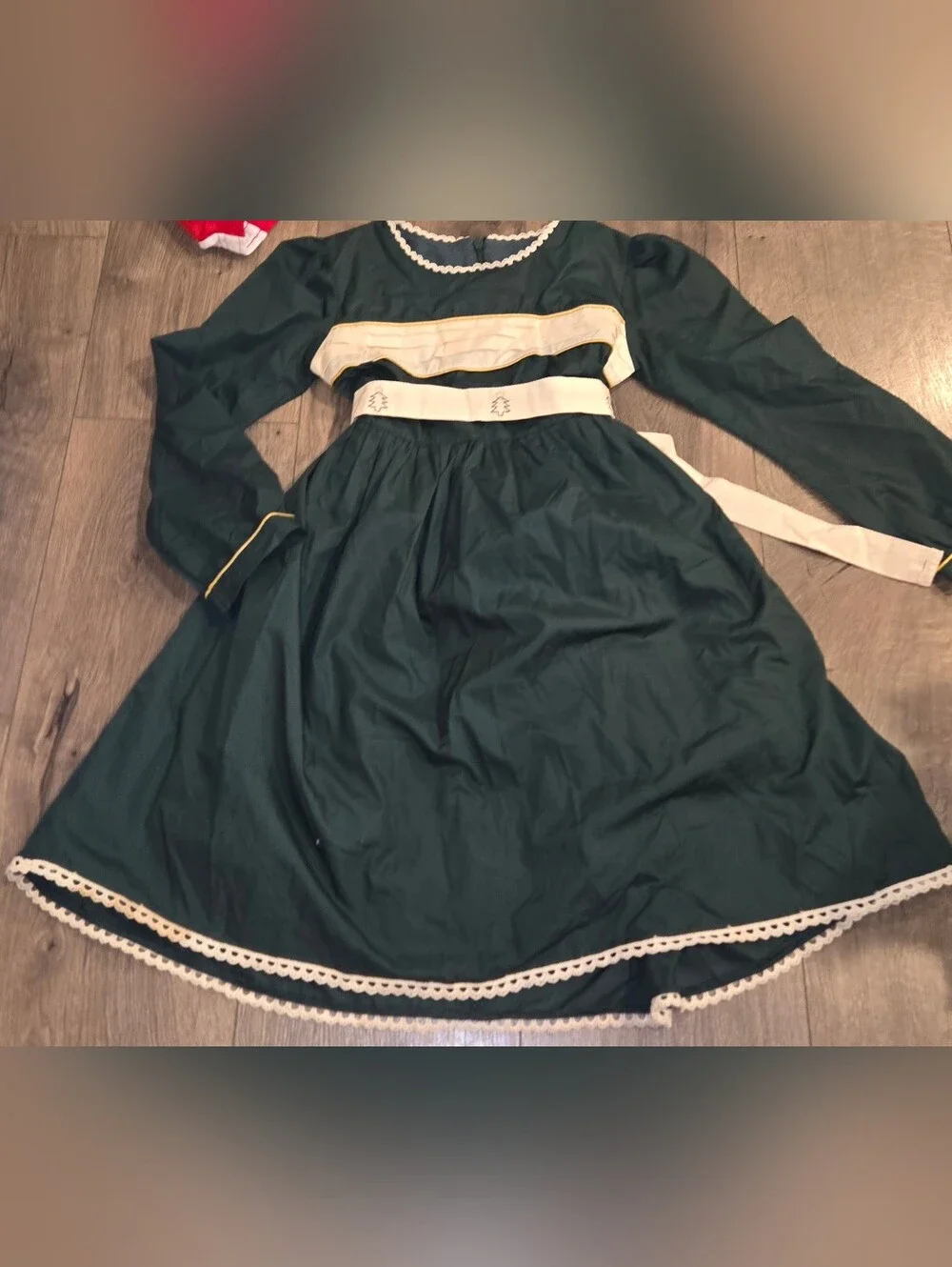 Evie's Closet Size 7 Girls Dark Green Dress